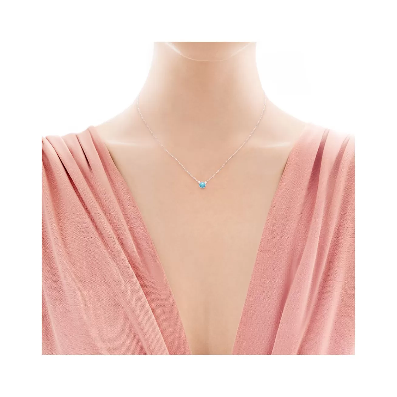 Tiffany & Co. Elsa Peretti® Color by the Yard Turquoise Pendant in Silver | ^ Necklaces & Pendants | Sterling Silver Jewelry