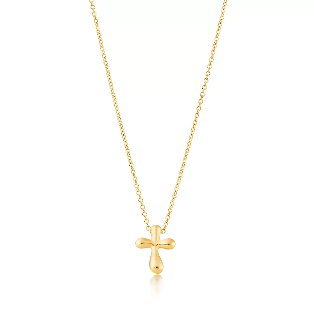 Tiffany & Co. Elsa Peretti® cross pendant in 18k gold, 12 mm wide. | ^ Necklaces & Pendants | Gold Jewelry