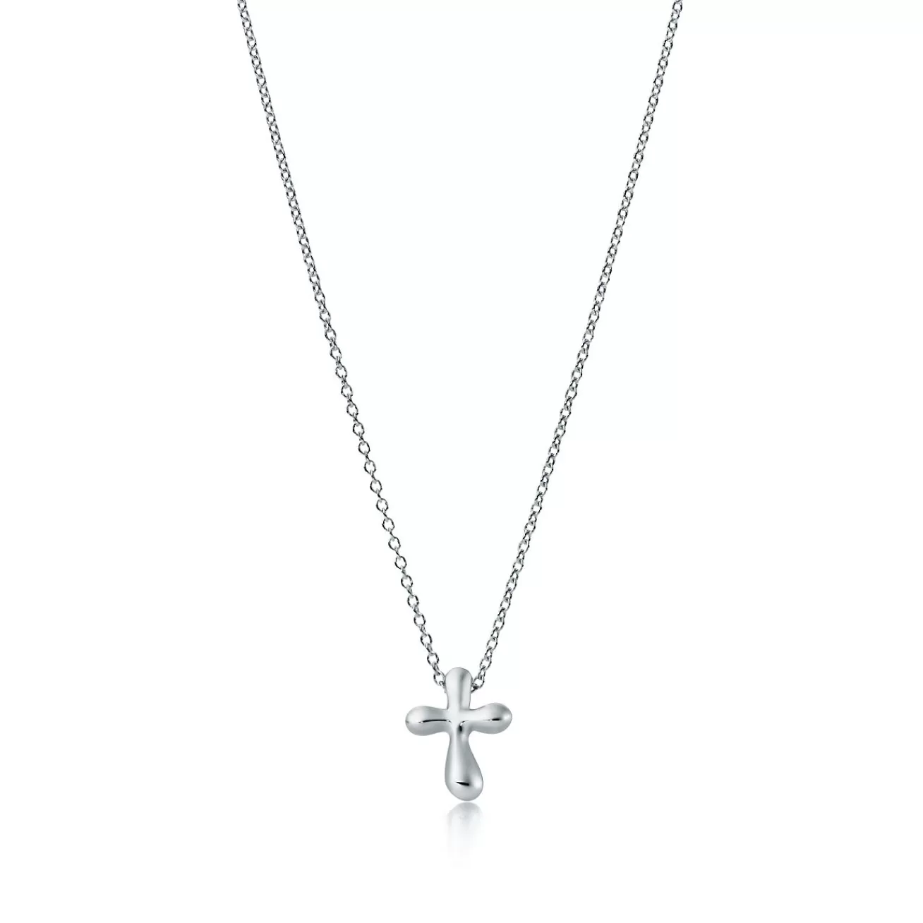 Tiffany & Co. Elsa Peretti® cross pendant in sterling silver, 12 mm long. | ^ Necklaces & Pendants | Sterling Silver Jewelry