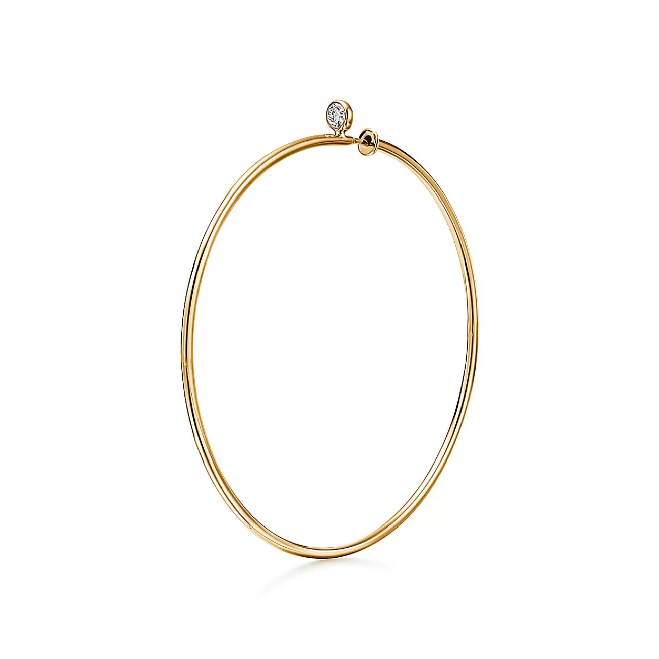 Tiffany & Co. Elsa Peretti® Diamond Hoop earrings in 18k gold with diamonds, medium. | ^ Earrings | Gifts for Her