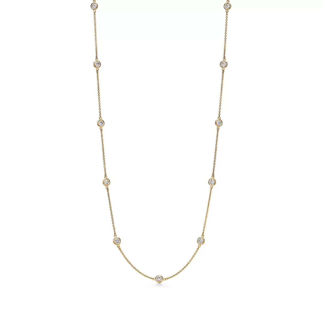 Tiffany & Co. Elsa Peretti® Diamonds by the Yard® 18K Gold Necklace | ^ Necklaces & Pendants | Gold Jewelry