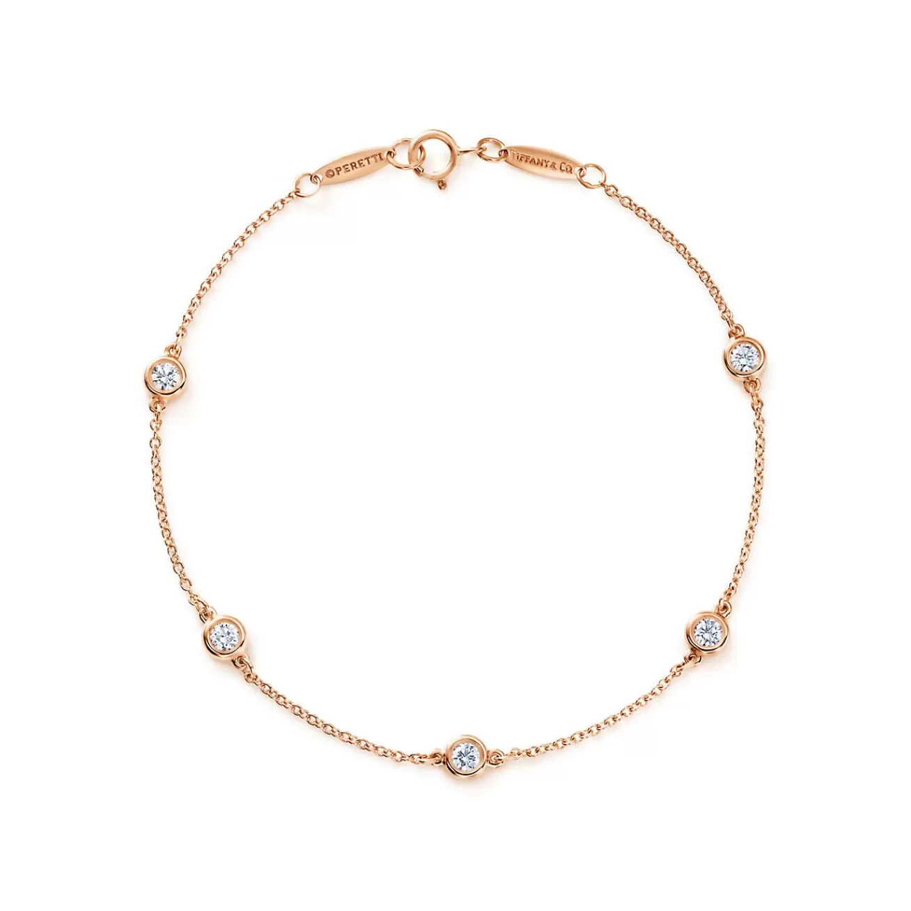 Tiffany & Co. Elsa Peretti® Diamonds by the Yard® bracelet in 18k rose gold. | ^ Bracelets | Rose Gold Jewelry
