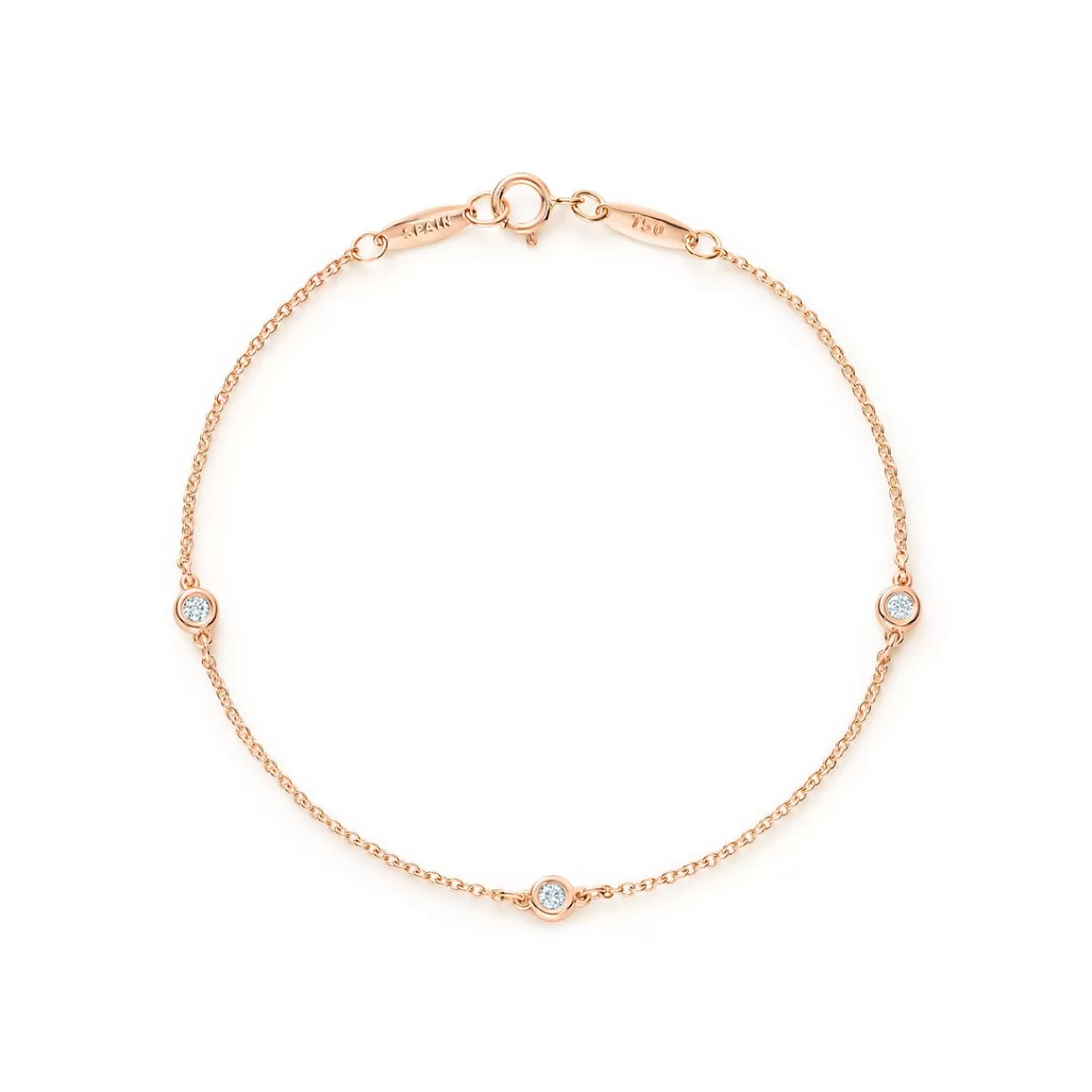 Tiffany & Co. Elsa Peretti® Diamonds by the Yard® bracelet in 18k rose gold. | ^ Bracelets | Rose Gold Jewelry