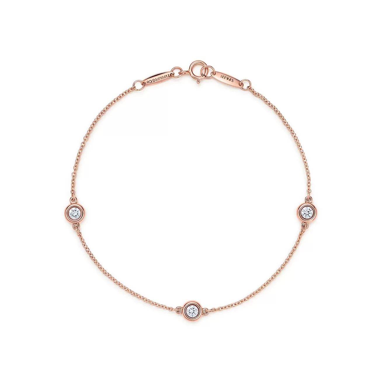 Tiffany & Co. Elsa Peretti® Diamonds by the Yard® bracelet in 18k rose gold, medium. | ^ Bracelets | Rose Gold Jewelry