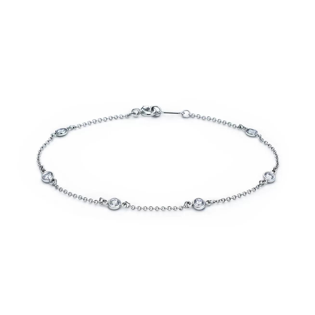 Tiffany & Co. Elsa Peretti® Diamonds by the Yard® bracelet in platinum. | ^ Bracelets | Platinum Jewelry