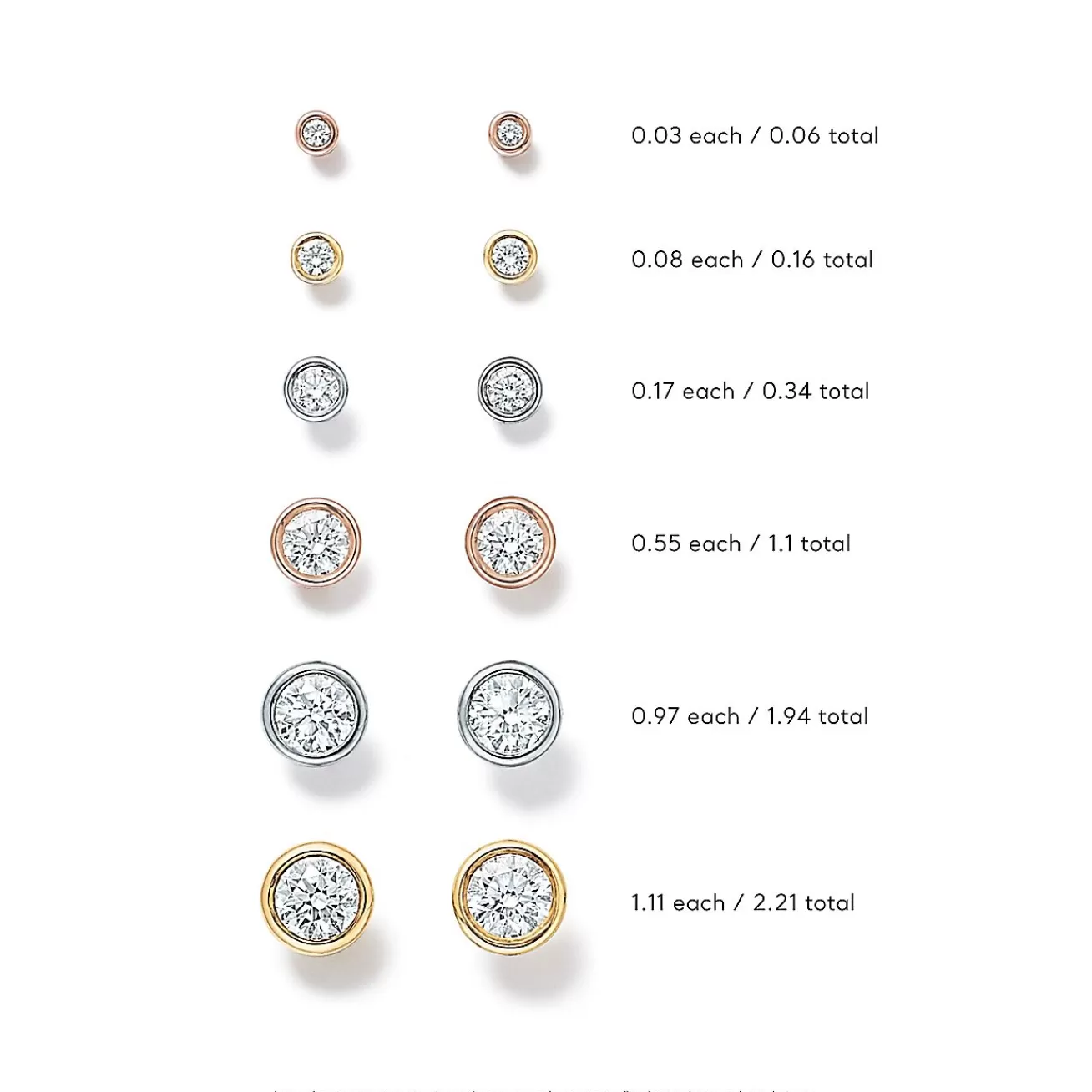 Tiffany & Co. Elsa Peretti® Diamonds by the Yard® Earrings in Rose Gold | ^ Earrings | Dainty Jewelry