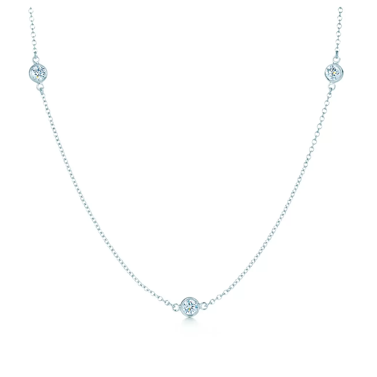 Tiffany & Co. Elsa Peretti® Diamonds by the Yard® necklace in platinum. | ^ Necklaces & Pendants | Platinum Jewelry