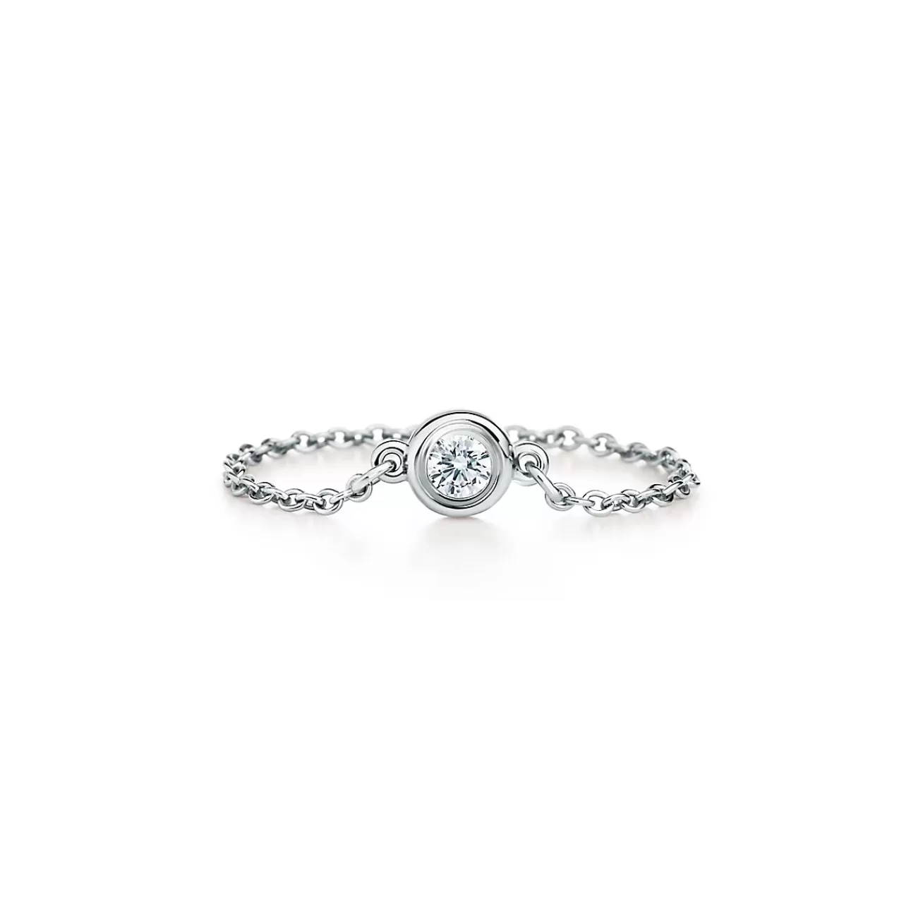 Tiffany & Co. Elsa Peretti® Diamonds by the Yard® ring in platinum. | ^ Rings | Platinum Jewelry