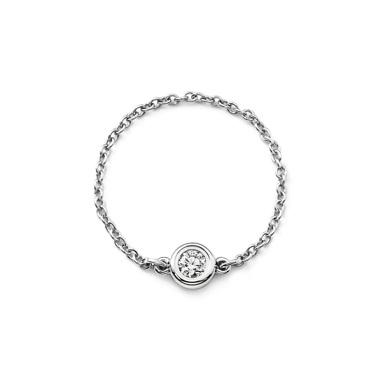 Tiffany & Co. Elsa Peretti® Diamonds by the Yard® ring in platinum. | ^ Rings | Platinum Jewelry