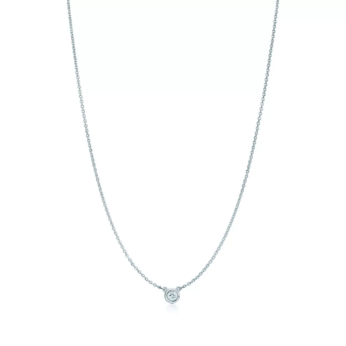 Tiffany & Co. Elsa Peretti® Diamonds by the Yard® Single Diamond Pendant in Silver | ^ Necklaces & Pendants | Gifts for Her