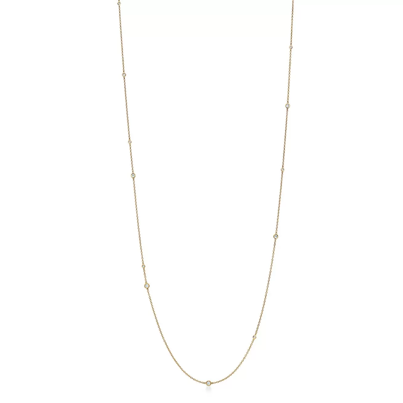 Tiffany & Co. Elsa Peretti® Diamonds by the Yard® sprinkle necklace in 18k gold. | ^ Necklaces & Pendants | Gold Jewelry
