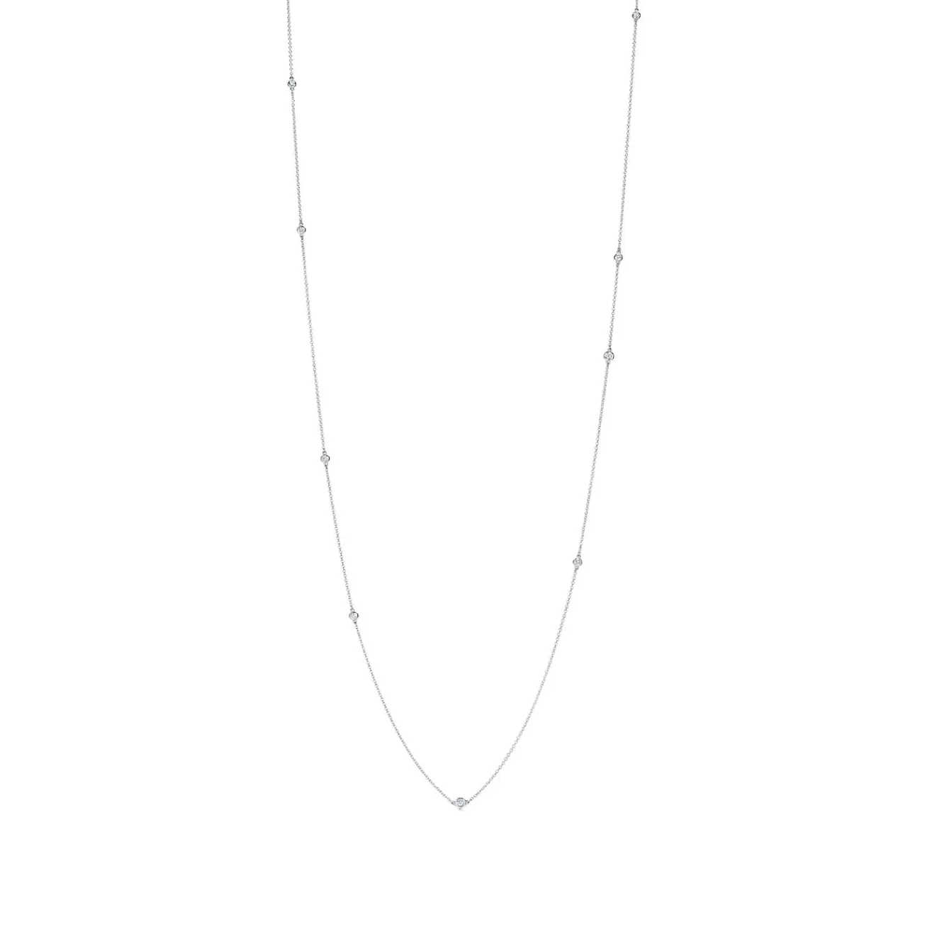 Tiffany & Co. Elsa Peretti® Diamonds by the Yard® sprinkle necklace in sterling silver. | ^ Necklaces & Pendants | Sterling Silver Jewelry