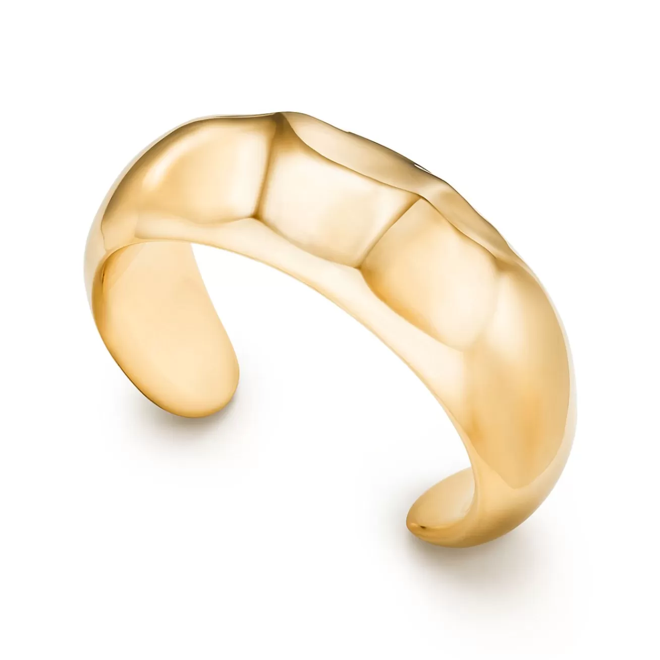 Tiffany & Co. Elsa Peretti® Faceted narrow cuff in 18k gold, medium. | ^ Bracelets | Gold Jewelry