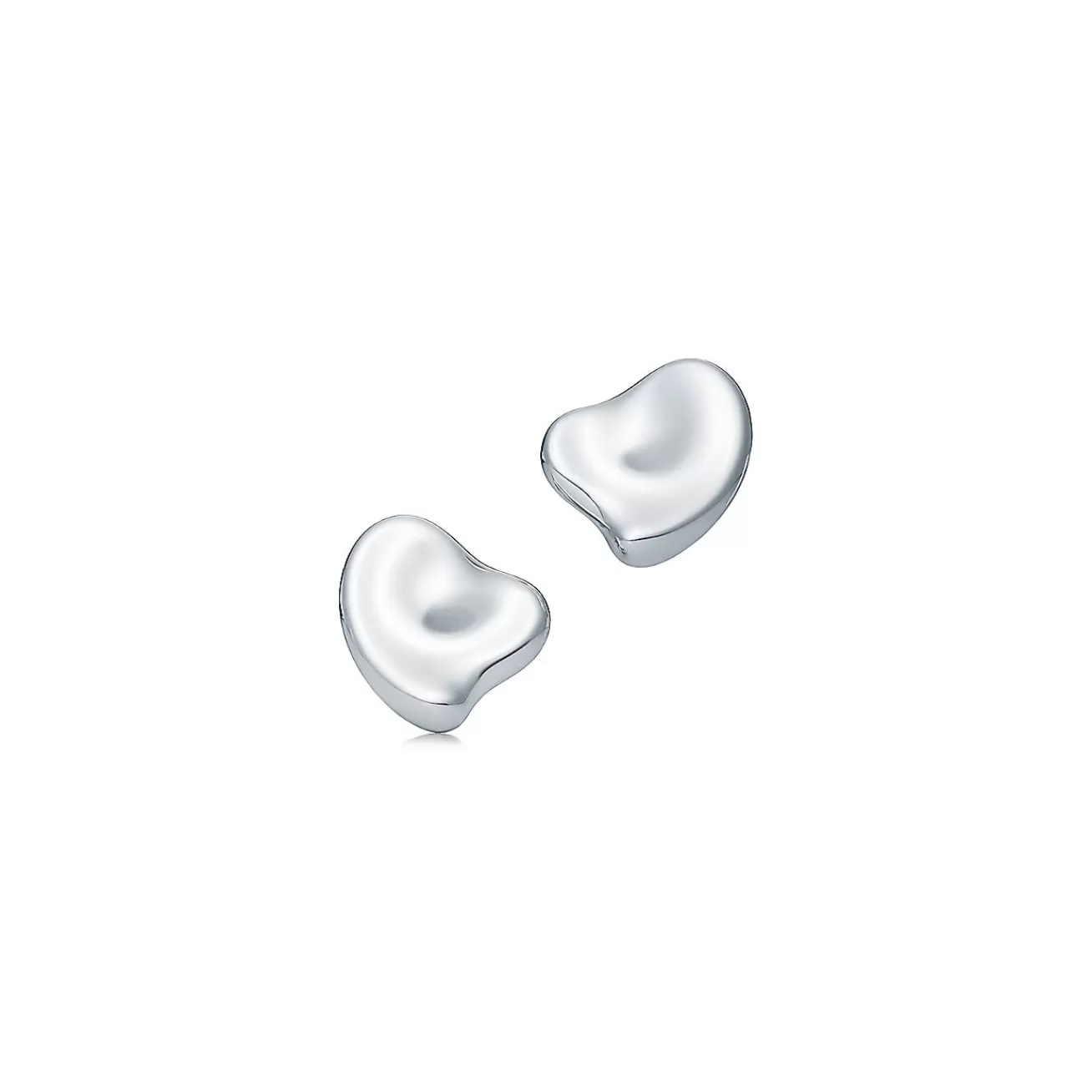 Tiffany & Co. Elsa Peretti® Full Heart ear clips in sterling silver. | ^ Earrings | Sterling Silver Jewelry