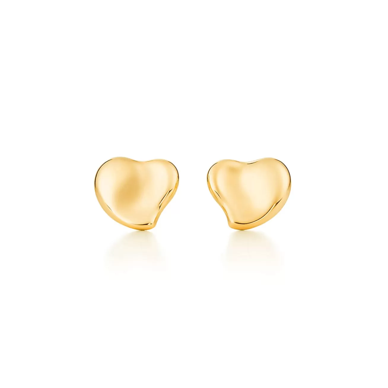 Tiffany & Co. Elsa Peretti® Full Heart earrings in 18k gold, 10 mm wide. | ^ Earrings | Gold Jewelry