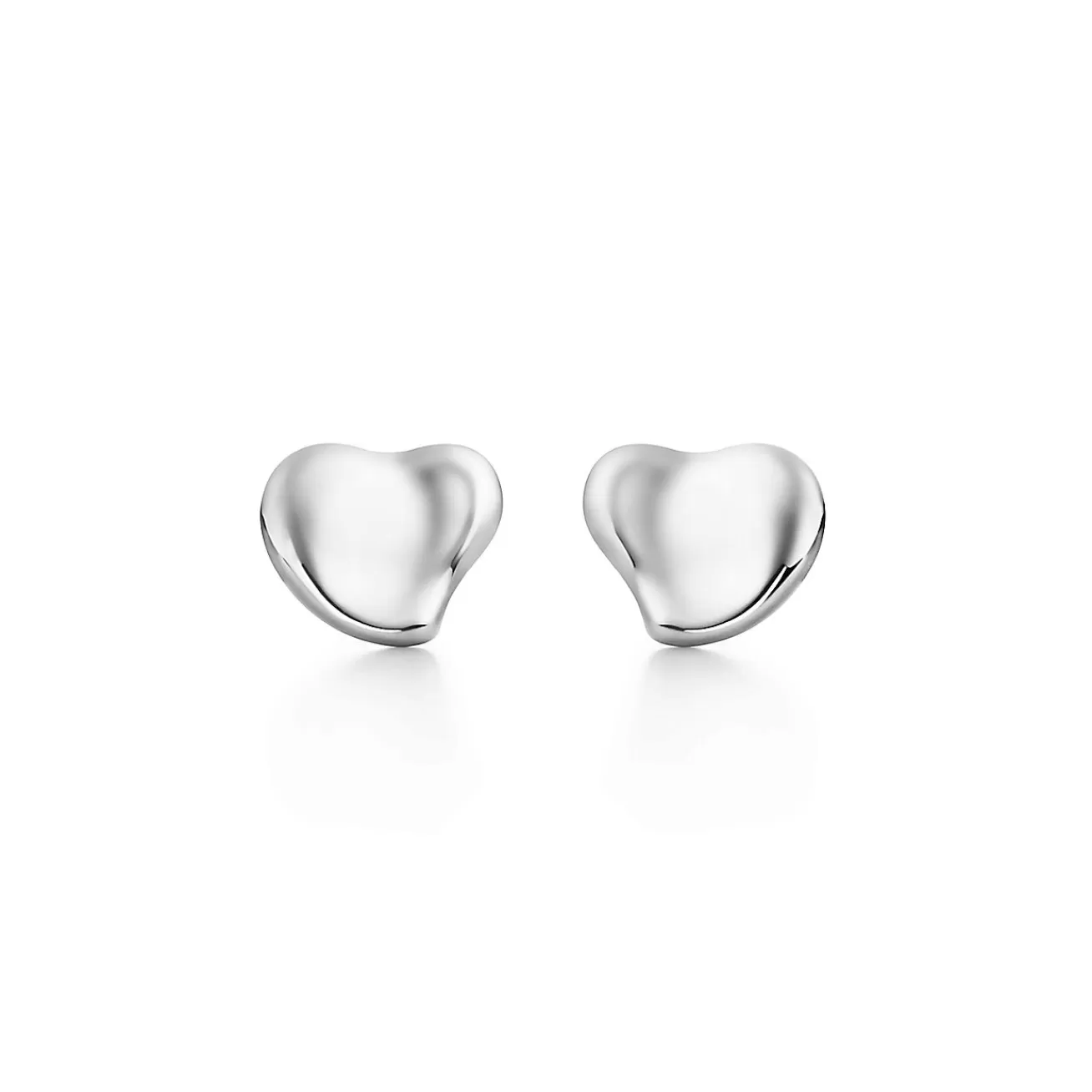 Tiffany & Co. Elsa Peretti® Full Heart earrings in sterling silver, mini. | ^ Earrings | Sterling Silver Jewelry