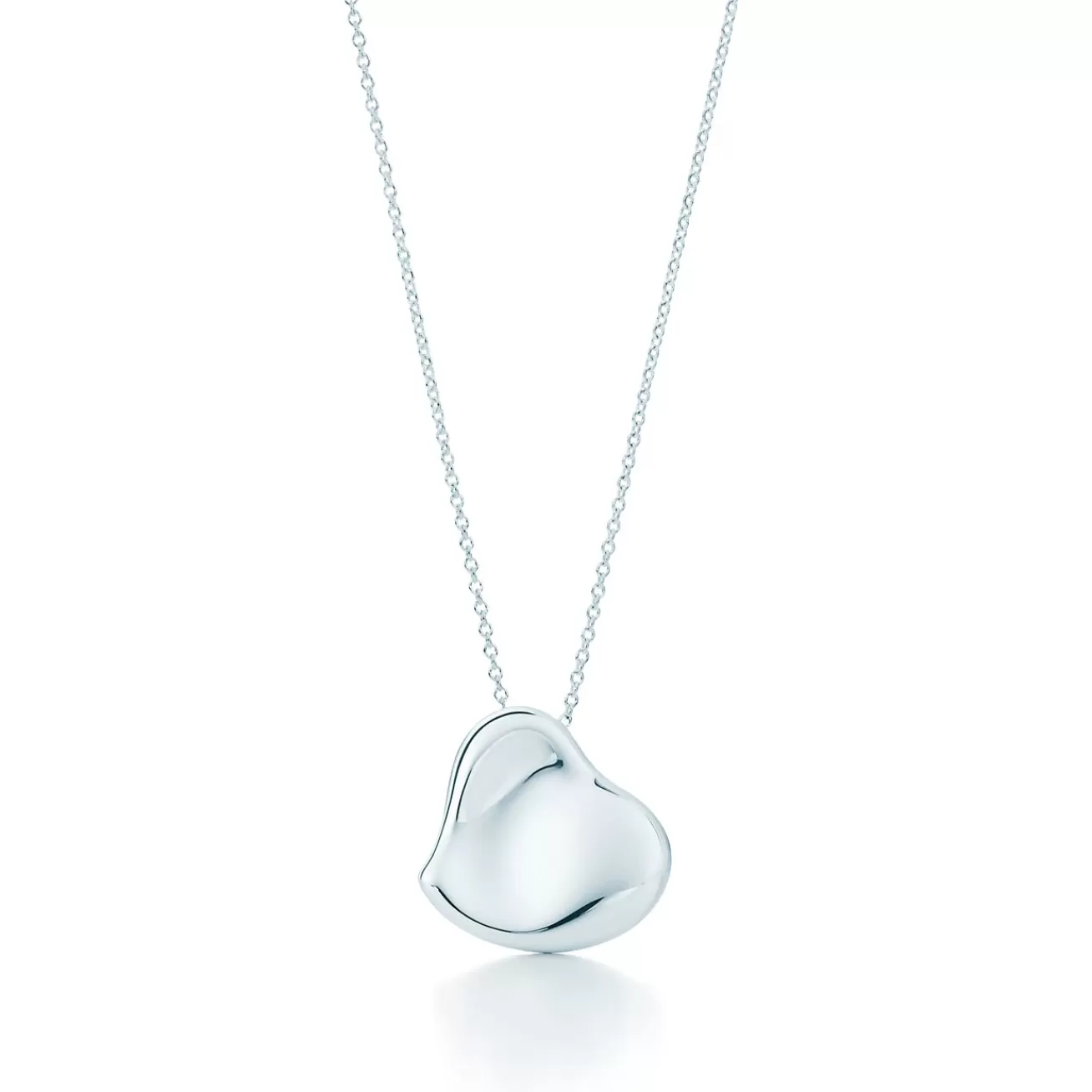 Tiffany & Co. Elsa Peretti® Full Heart pendant in sterling silver, 20 mm wide. | ^ Necklaces & Pendants | Sterling Silver Jewelry