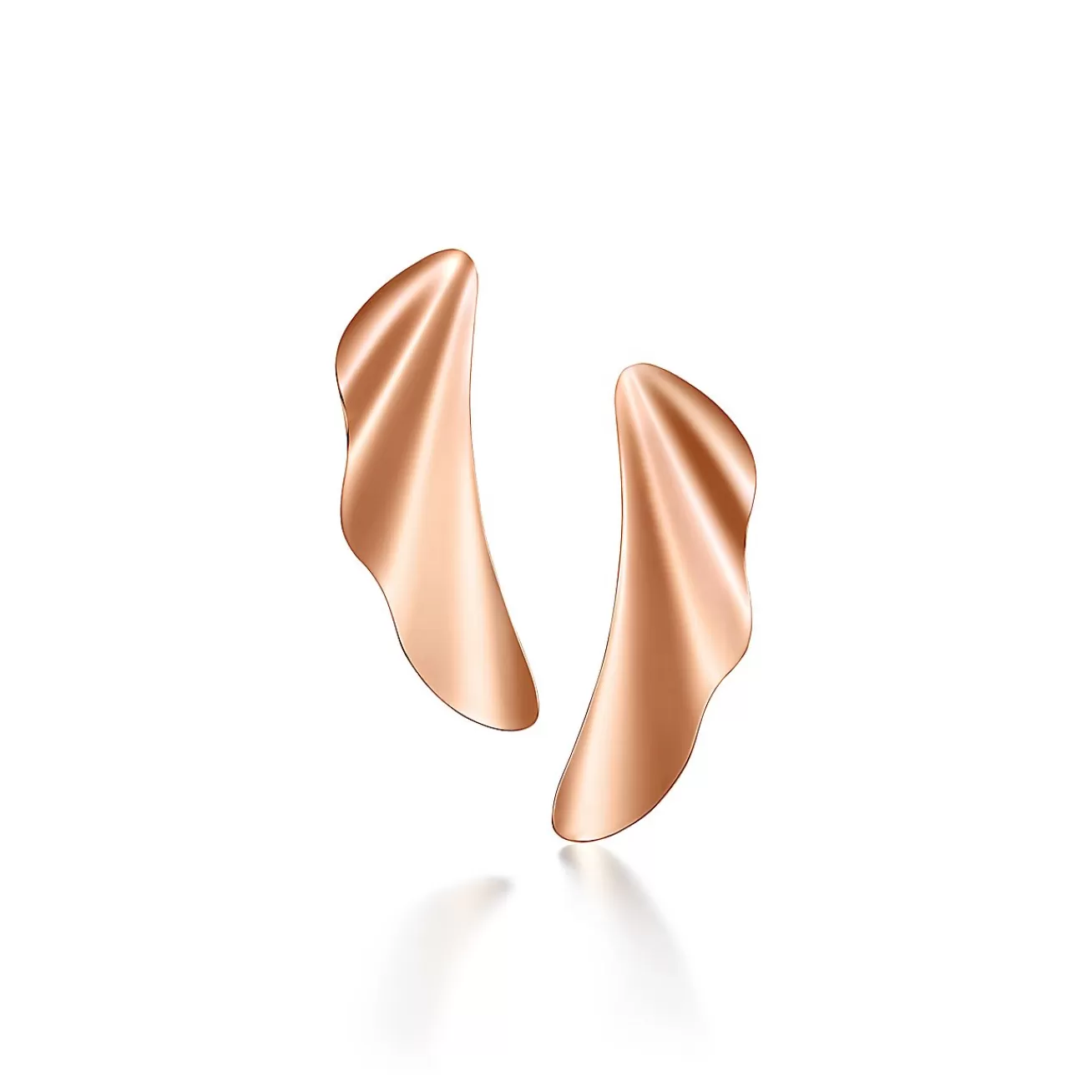 Tiffany & Co. Elsa Peretti® High Tide earrings in 18k rose gold. | ^ Earrings | Rose Gold Jewelry