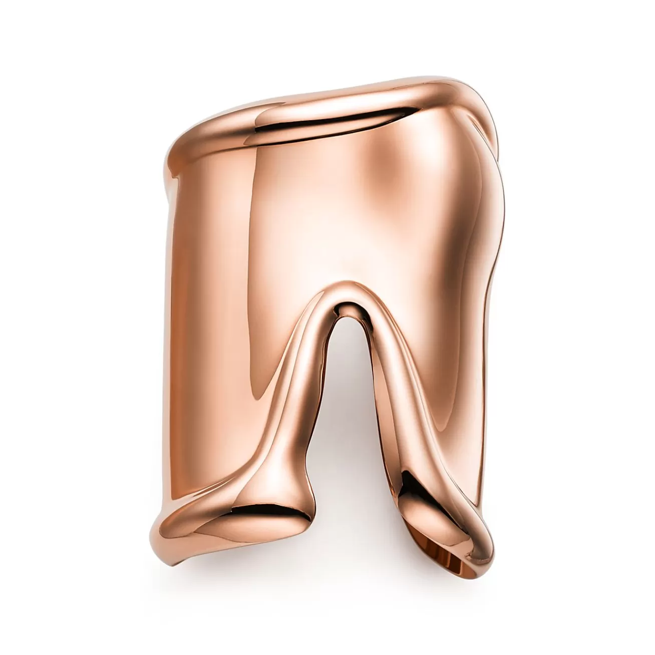 Tiffany & Co. Elsa Peretti® large Bone cuff in 18k rose gold, 95 mm wide. | ^ Bracelets | Rose Gold Jewelry