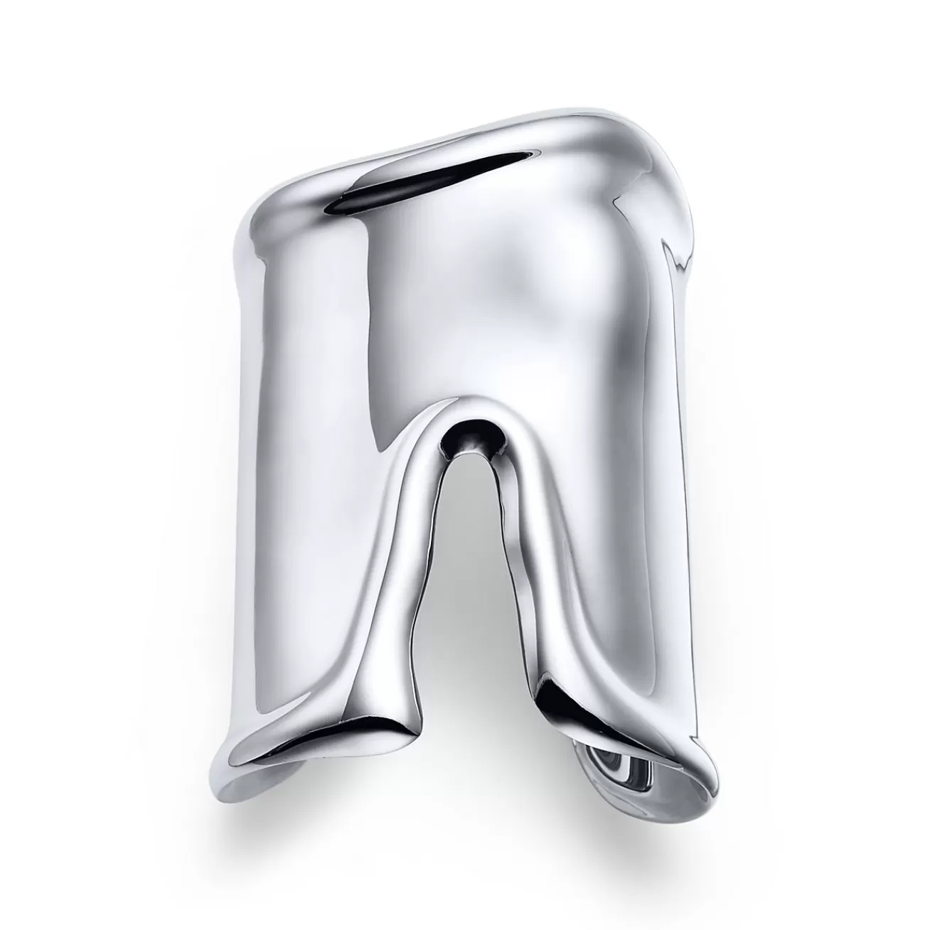 Tiffany & Co. Elsa Peretti® large Bone cuff in sterling silver, 95 mm wide. | ^ Bracelets | Bold Silver Jewelry