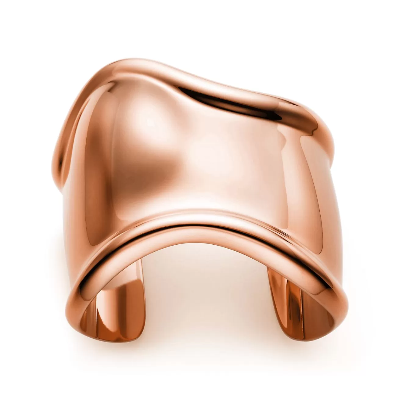 Tiffany & Co. Elsa Peretti® medium Bone cuff in 18k rose gold, 61 mm wide. | ^ Bracelets | Rose Gold Jewelry