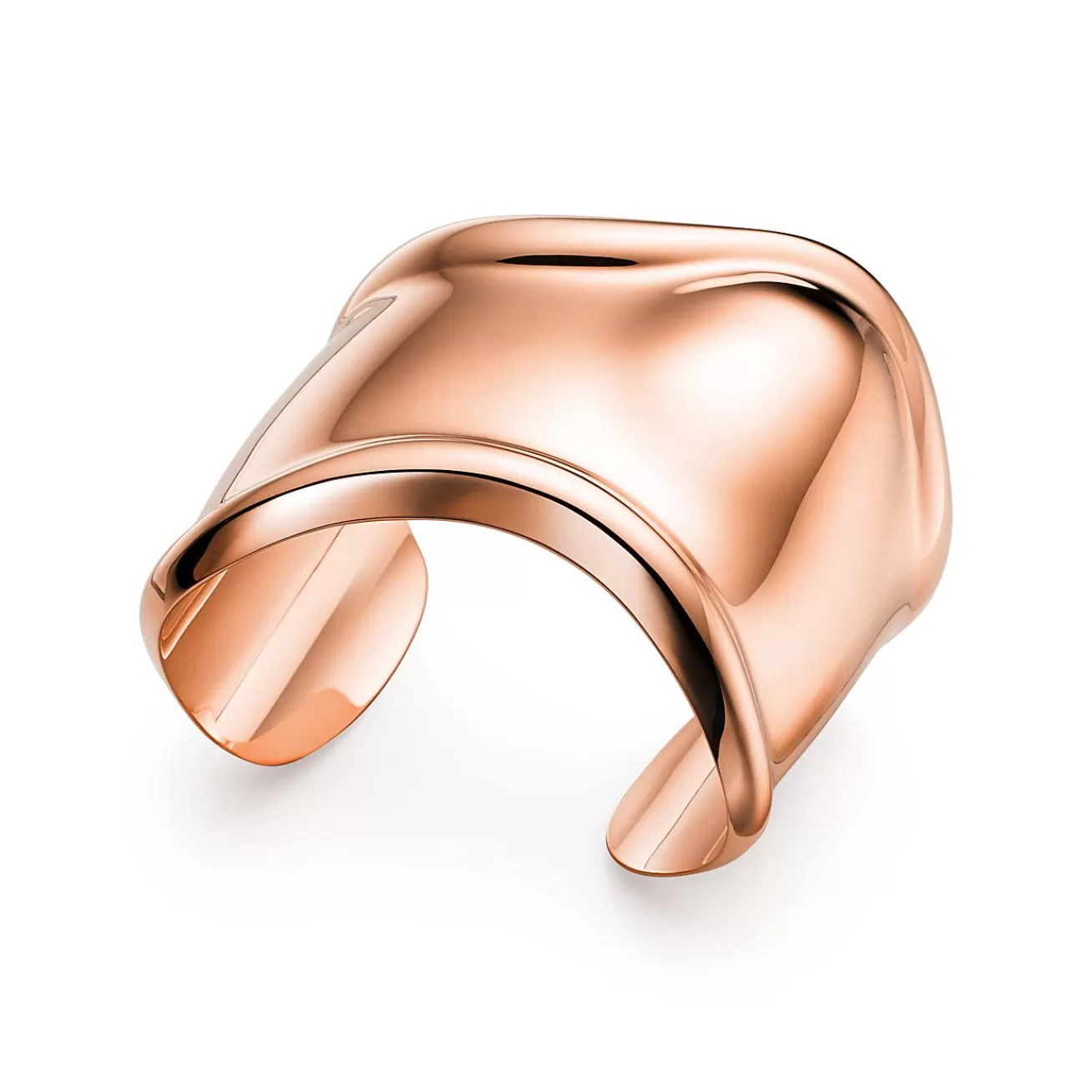 Tiffany & Co. Elsa Peretti® medium Bone cuff in 18k rose gold, 61 mm wide. | ^ Bracelets | Rose Gold Jewelry