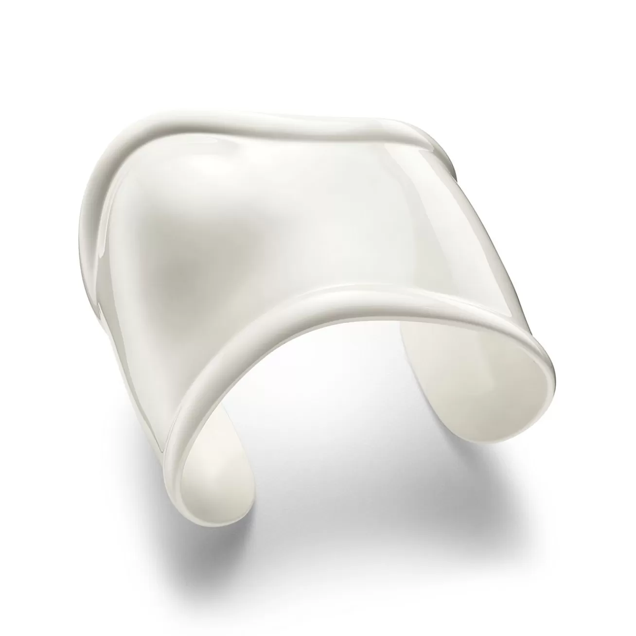 Tiffany & Co. Elsa Peretti® Medium Bone Cuff in White Finish Over Copper, 61 mm Wide | ^ Bracelets | Elsa Peretti®