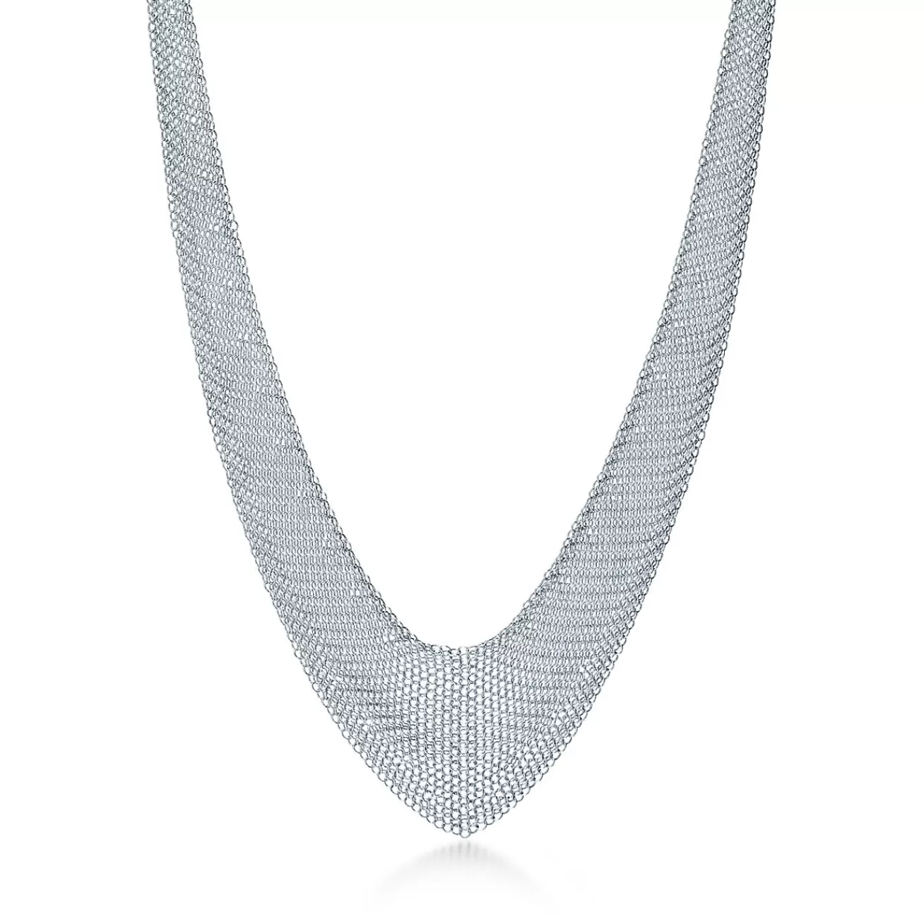 Tiffany & Co. Elsa Peretti® Mesh bib necklace in sterling silver, small. | ^ Necklaces & Pendants | Sterling Silver Jewelry