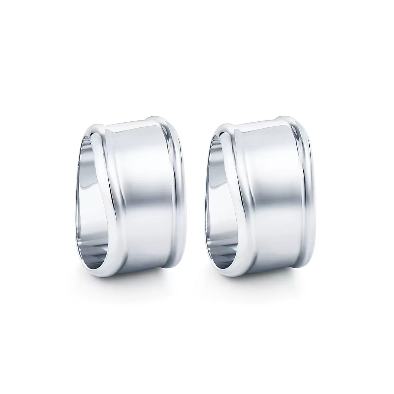 Tiffany & Co. Elsa Peretti® napkin rings in sterling silver, set of two. | ^ Elsa Peretti® | The Couple