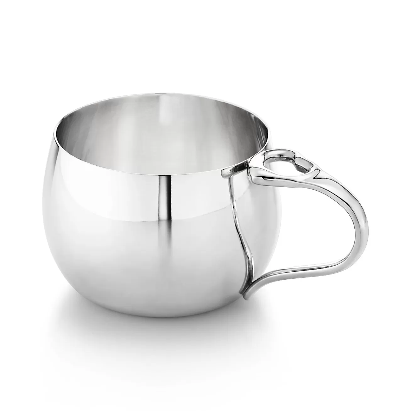 Tiffany & Co. Elsa Peretti® Open Heart baby cup in sterling silver. | ^ Baby | Baby