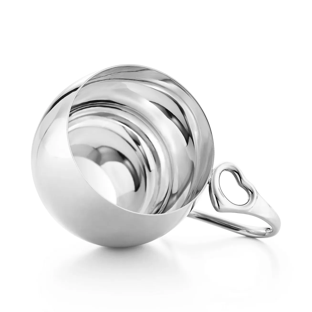 Tiffany & Co. Elsa Peretti® Open Heart baby cup in sterling silver. | ^ Baby | Baby