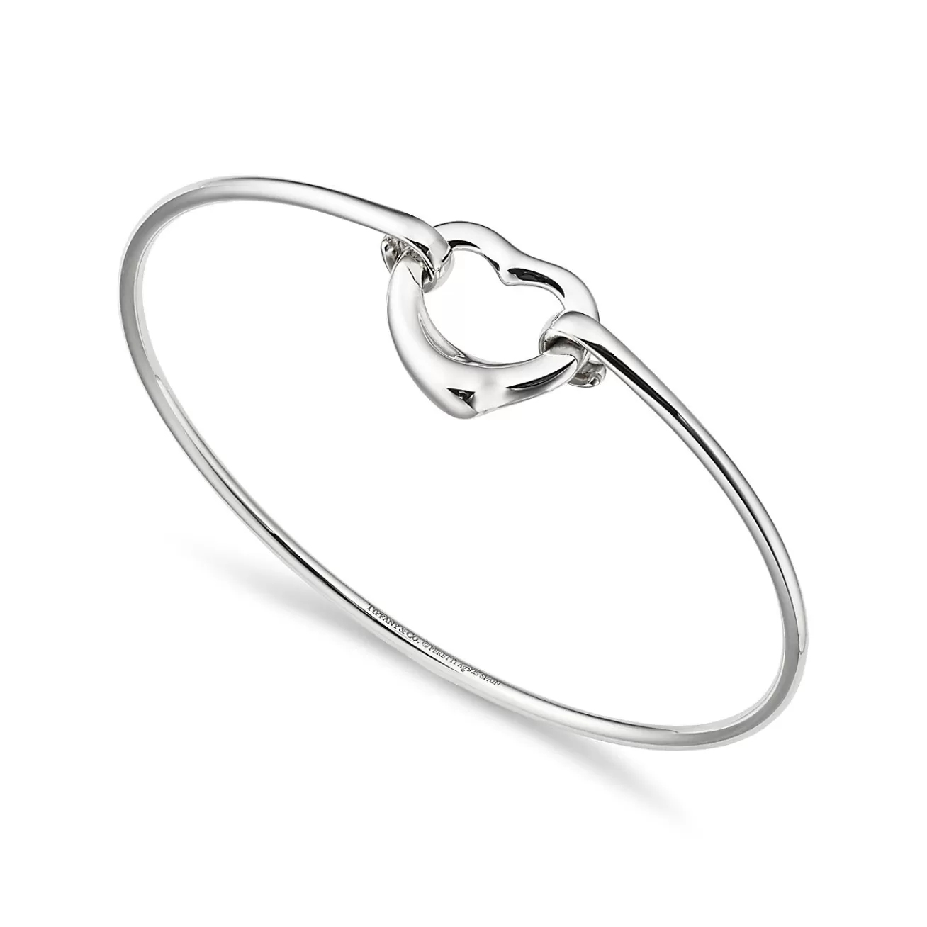 Tiffany & Co. Elsa Peretti® Open Heart bangle in sterling silver, medium. | ^ Bracelets | Gifts for Her