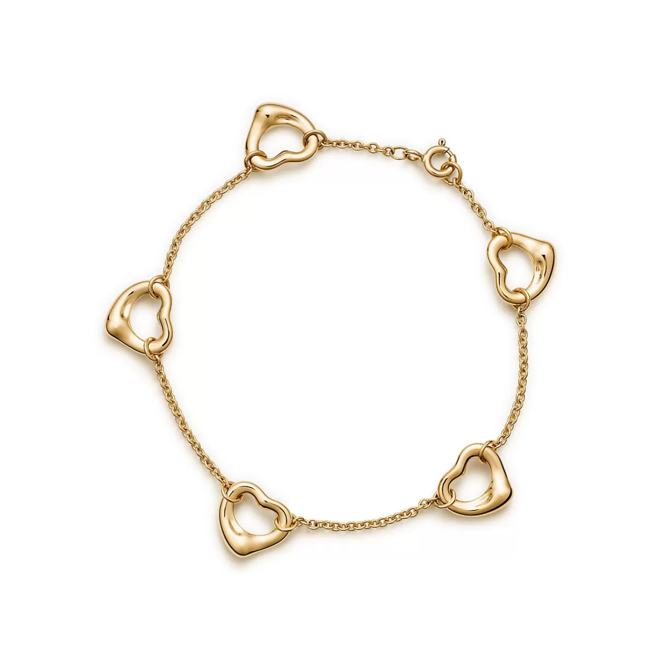 Tiffany & Co. Elsa Peretti® Open Heart bracelet in 18k gold, medium. | ^ Bracelets | Gold Jewelry