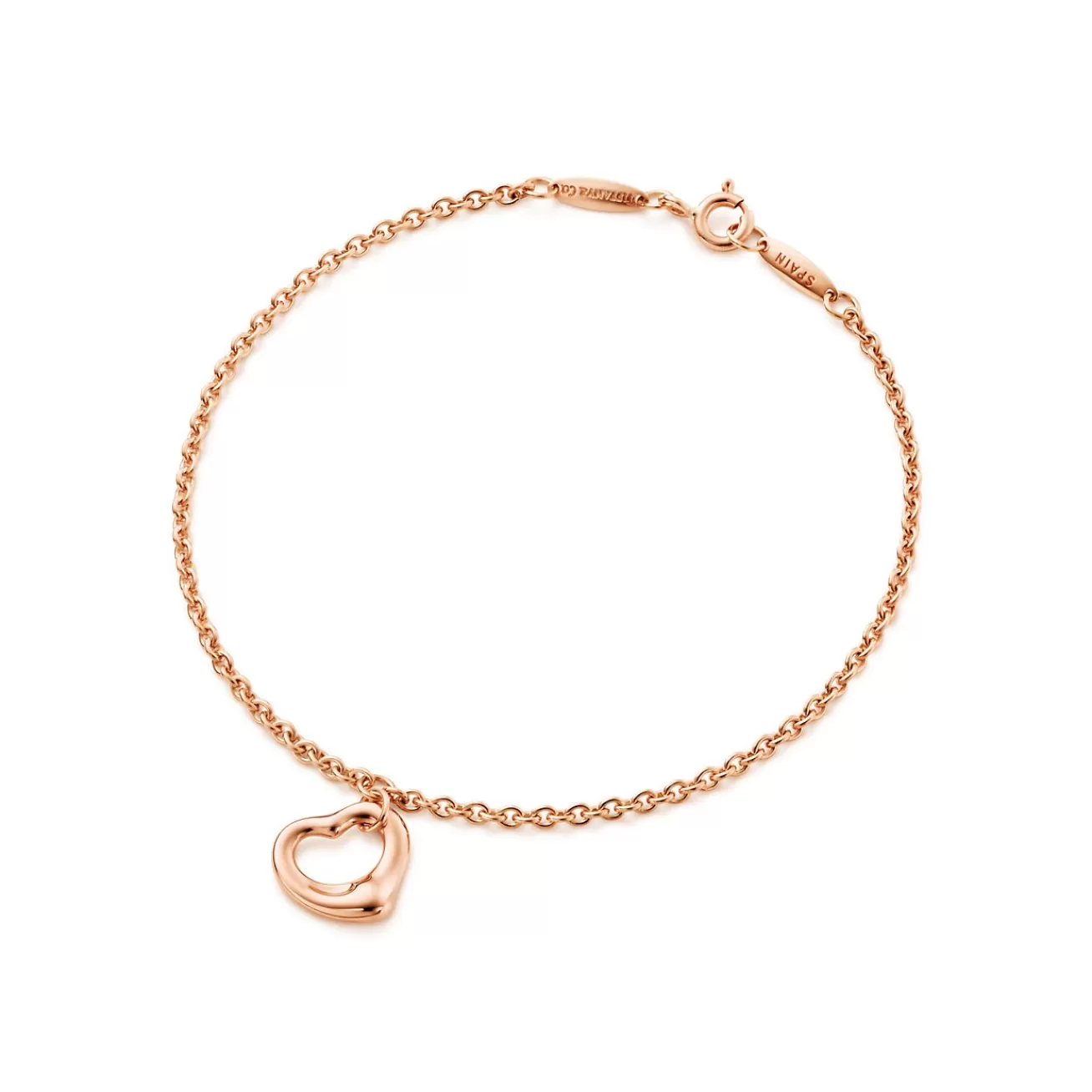 Tiffany & Co. Elsa Peretti® Open Heart Bracelet in Rose Gold, 11 mm | ^ Bracelets | Rose Gold Jewelry