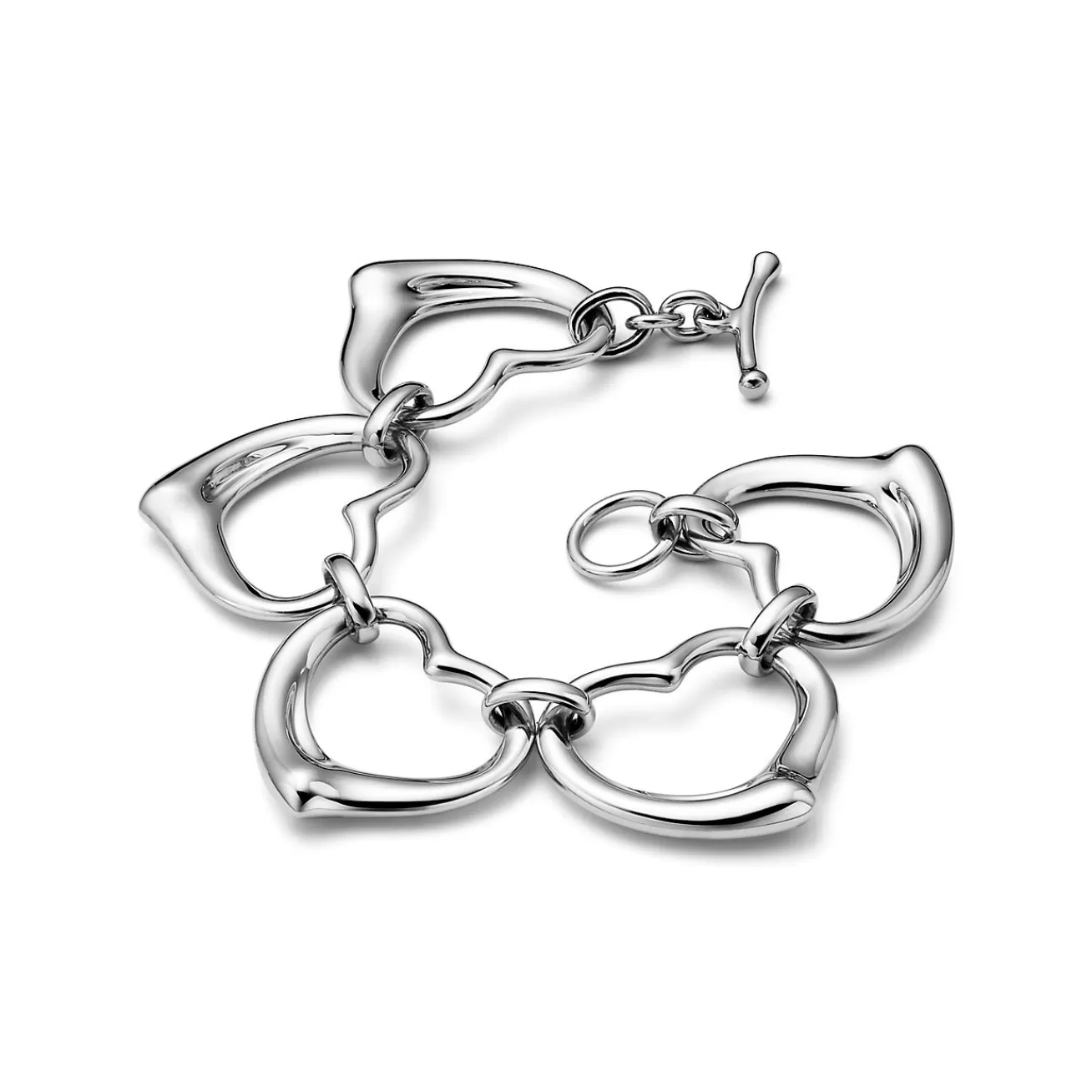 Tiffany & Co. Elsa Peretti® Open Heart Bracelet in Sterling Silver | ^ Bracelets | New Jewelry