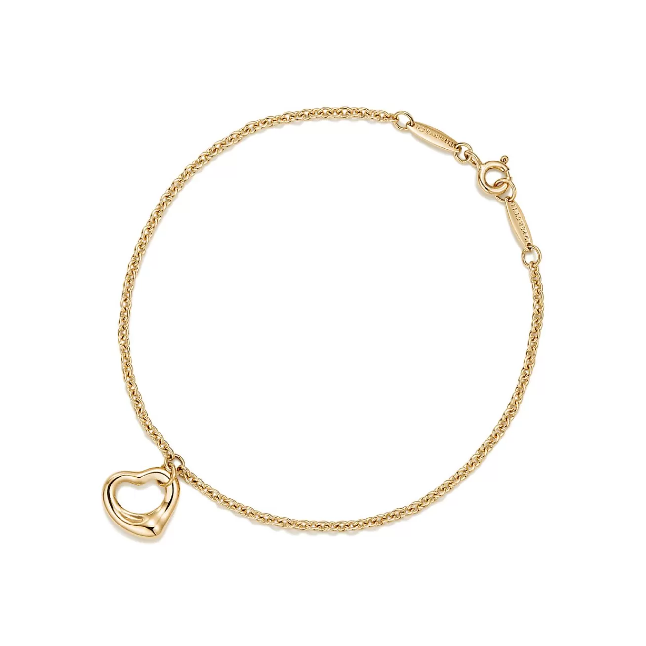 Tiffany & Co. Elsa Peretti® Open Heart Bracelet in Yellow Gold, 11 mm | ^ Bracelets | Gifts for Her