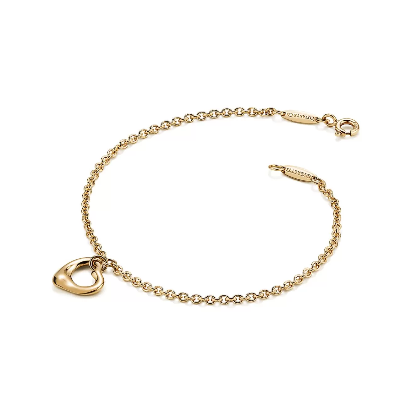 Tiffany & Co. Elsa Peretti® Open Heart Bracelet in Yellow Gold, 11 mm | ^ Bracelets | Gifts for Her