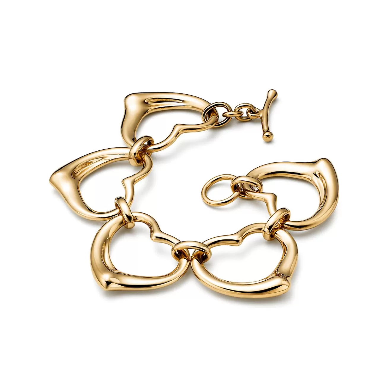 Tiffany & Co. Elsa Peretti® Open Heart Bracelet in Yellow Gold | ^ Bracelets | New Jewelry