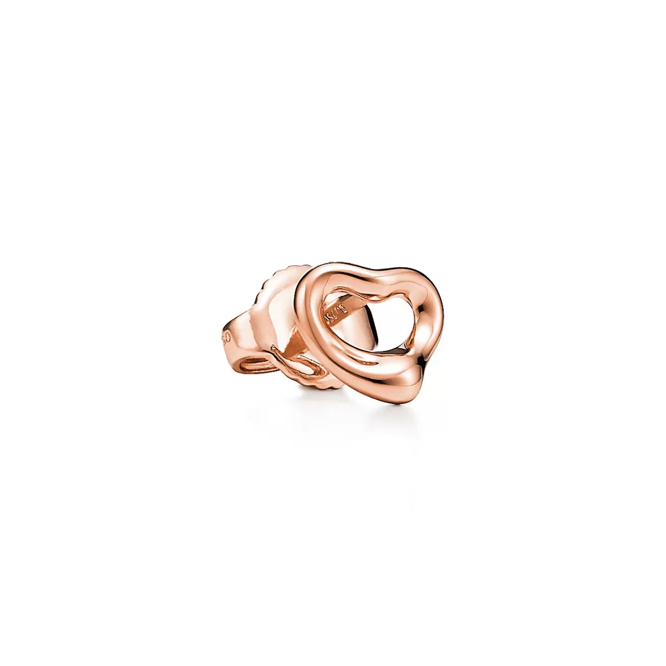 Tiffany & Co. Elsa Peretti® Open Heart earrings in 18k rose gold. More sizes available. | ^ Earrings | Rose Gold Jewelry