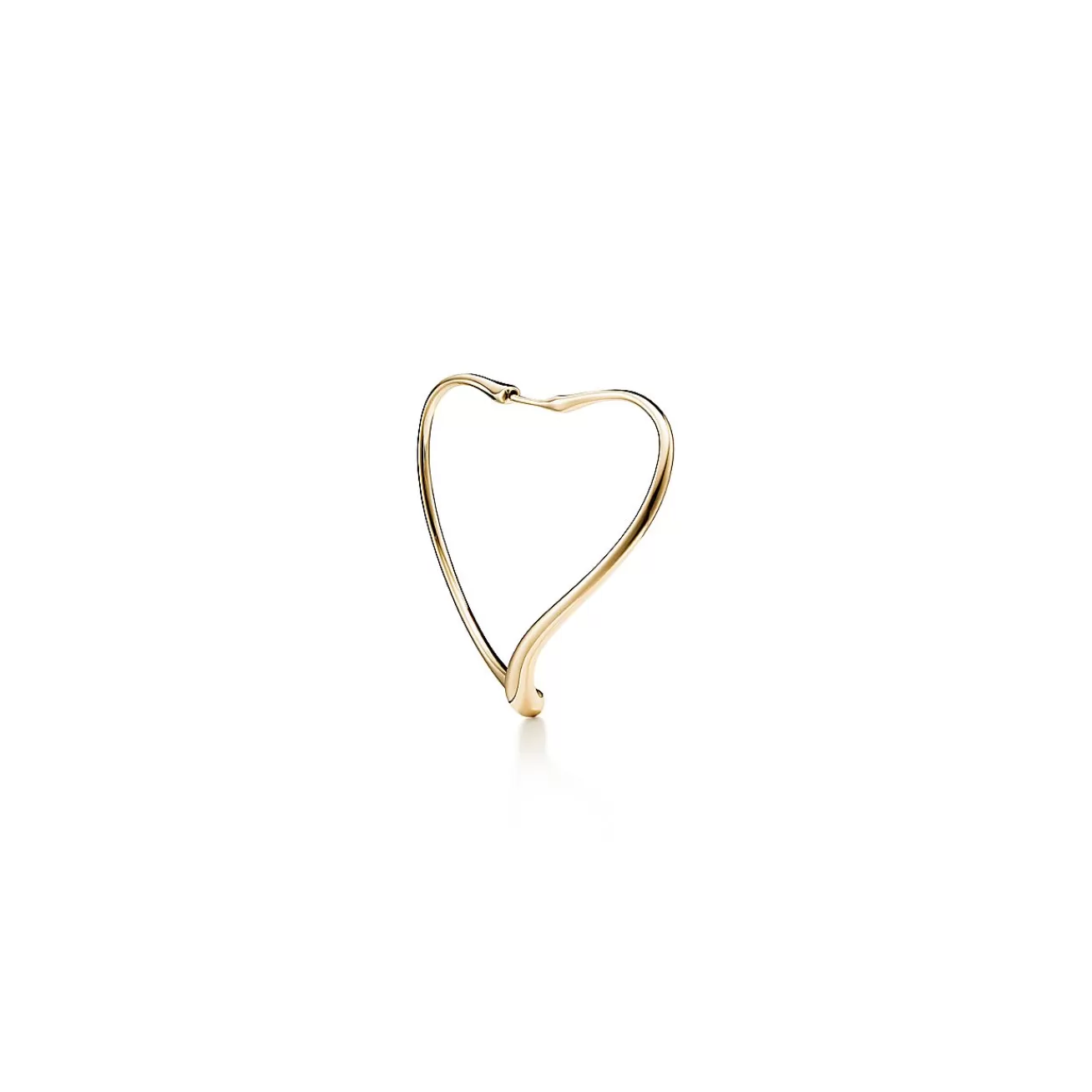 Tiffany & Co. Elsa Peretti® Open Heart hoop earrings in 18k gold. More sizes available. | ^ Earrings | Hoop Earrings