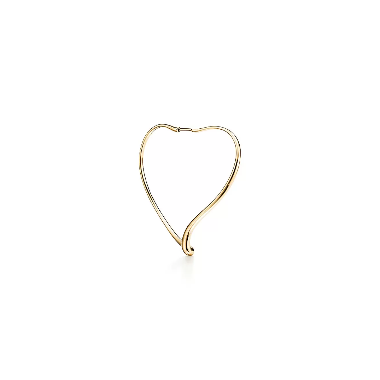 Tiffany & Co. Elsa Peretti® Open Heart hoop earrings in 18k gold. More sizes available. | ^ Earrings | Gold Jewelry