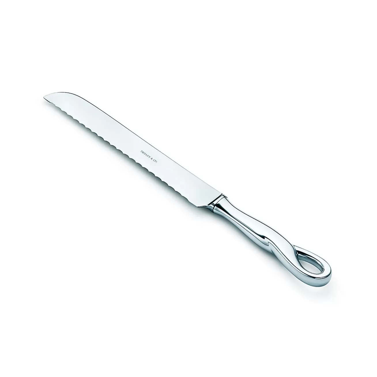 Tiffany & Co. Elsa Peretti® Padova™ bread knife in sterling silver. | ^ Tableware | Flatware & Trays