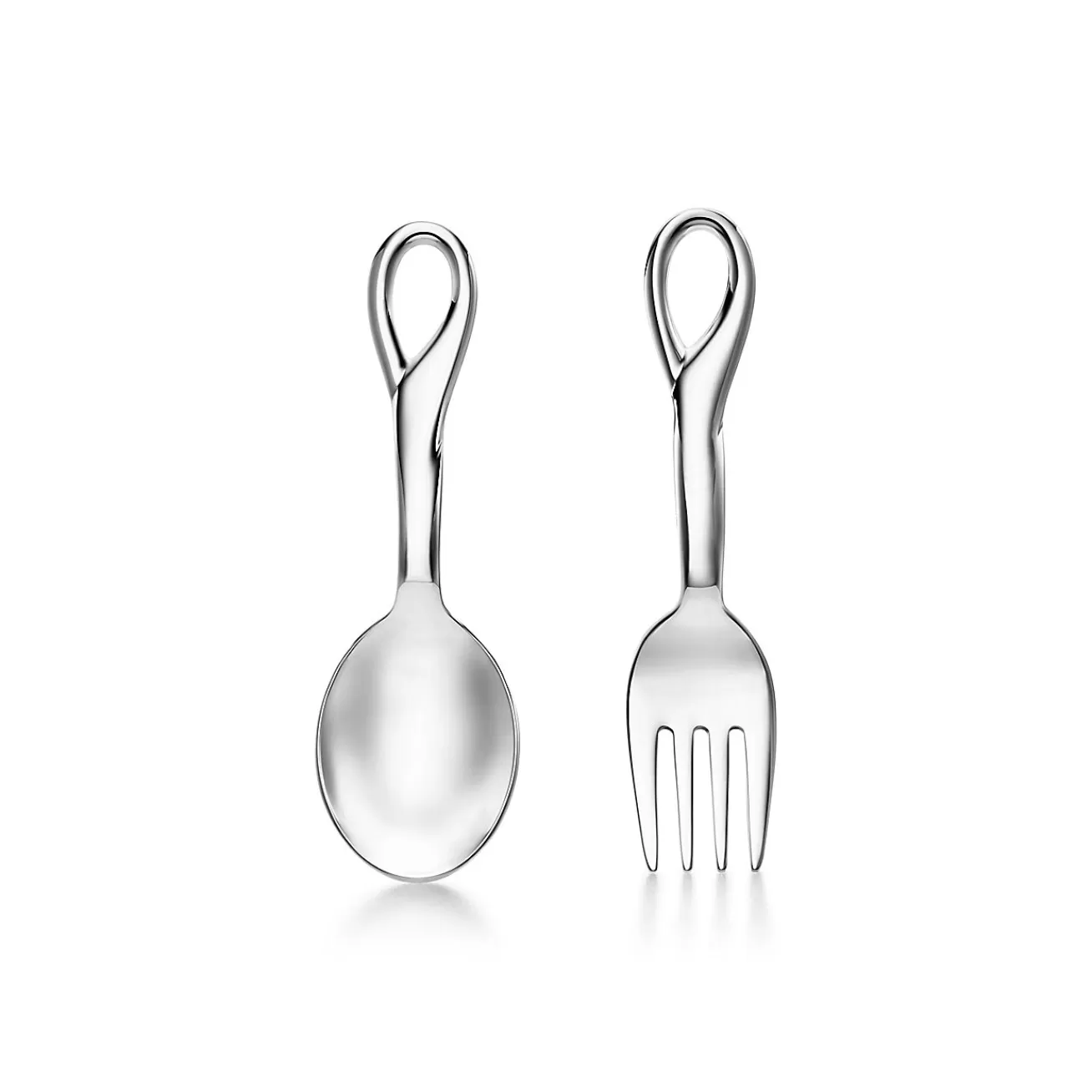 Tiffany & Co. Elsa Peretti® Padova™ fork and spoon baby set in sterling silver. | ^ Baby | Baby