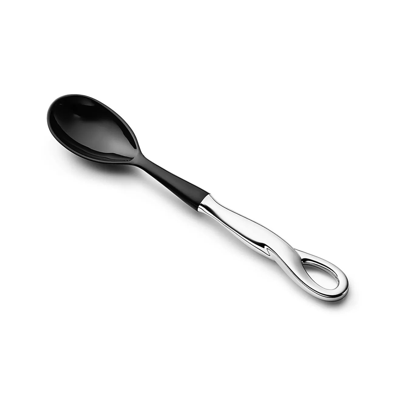Tiffany & Co. Elsa Peretti® Padova™ salad serving spoon in sterling silver and resin. | ^ Tableware | Flatware & Trays