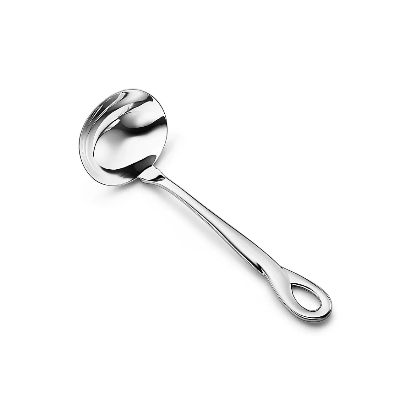 Tiffany & Co. Elsa Peretti® Padova™ sauce ladle in sterling silver. | ^ Tableware | Flatware & Trays