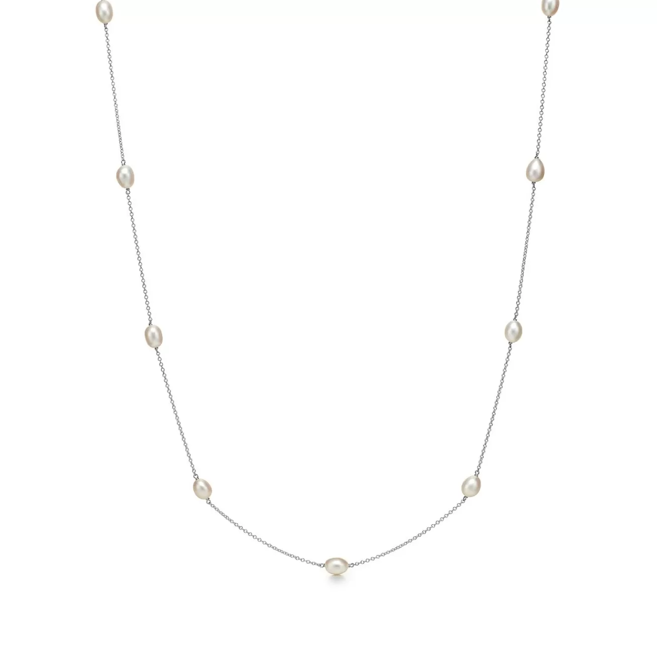 Tiffany & Co. Elsa Peretti® Pearls by the Yard™ necklace in sterling silver. | ^ Necklaces & Pendants | Sterling Silver Jewelry