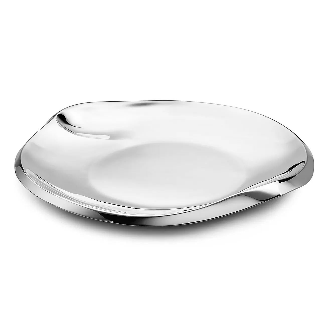 Tiffany & Co. Elsa Peretti® platter. Sterling silver. | ^ Elsa Peretti® | Tableware