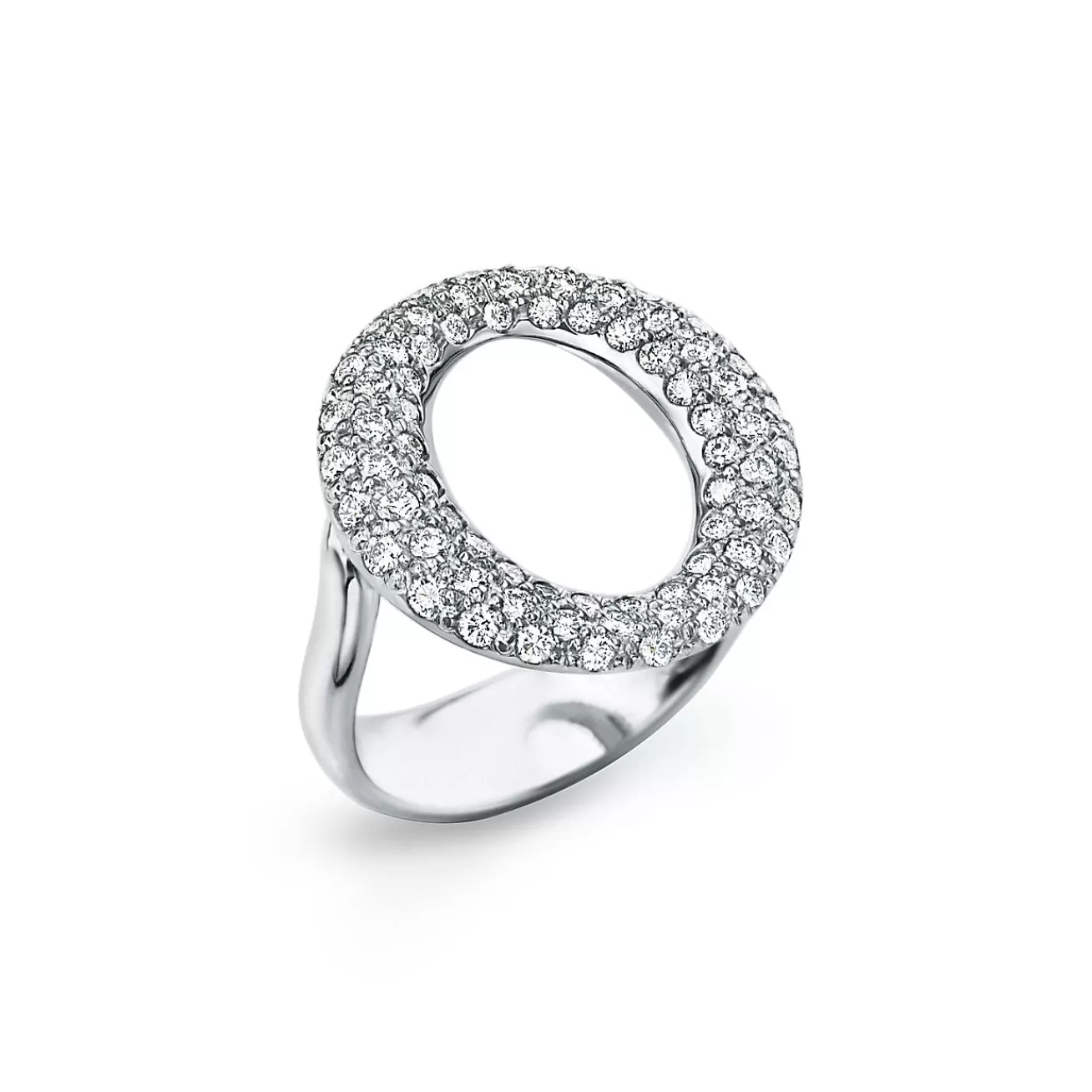 Tiffany & Co. Elsa Peretti® Sevillana™ ring of diamonds in platinum. | ^ Rings | Platinum Jewelry