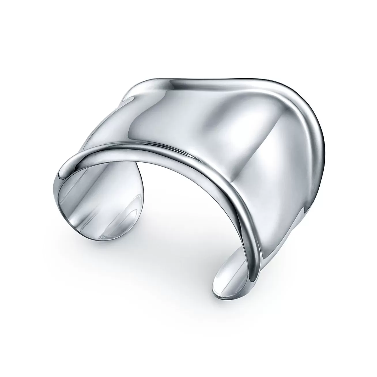 Tiffany & Co. Elsa Peretti® small Bone cuff in sterling silver, 43 mm wide. | ^ Bracelets | Bold Silver Jewelry