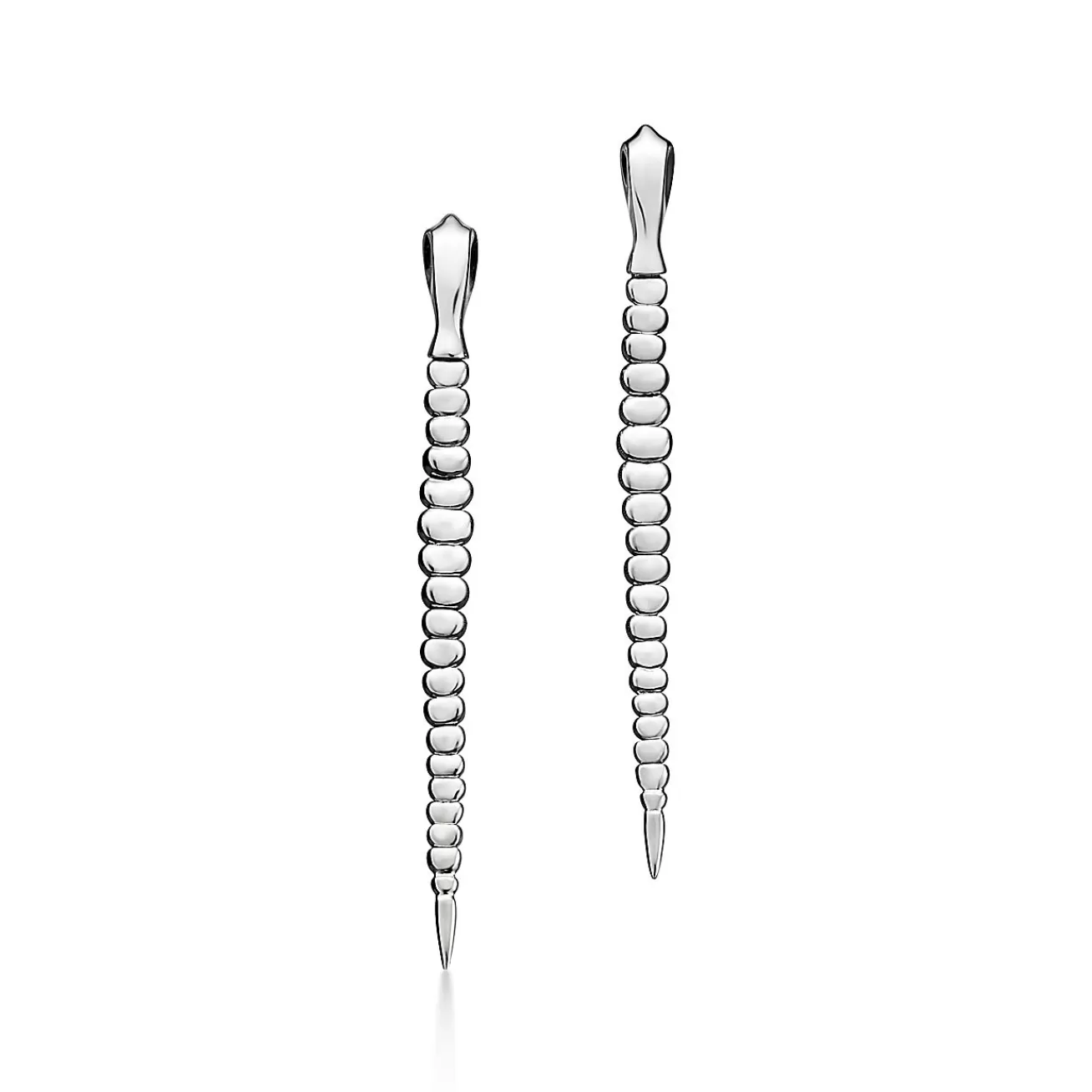 Tiffany & Co. Elsa Peretti® Snake earrings in sterling silver. | ^ Earrings | Bold Silver Jewelry